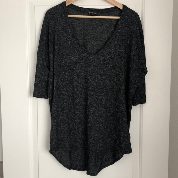 Express Lightweight Sweater - Charcoal - Picture 1 of 5